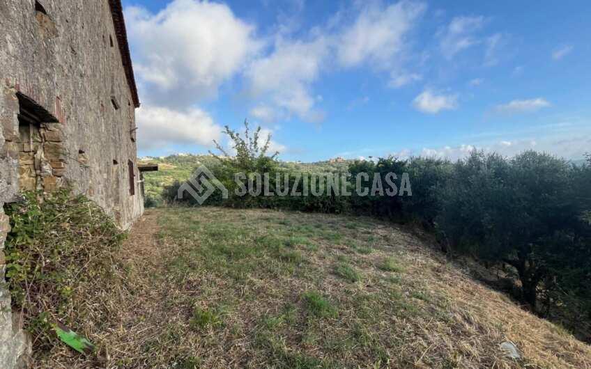 SC1351 Casale in pietra con vista mare sulla collina di Agropoli