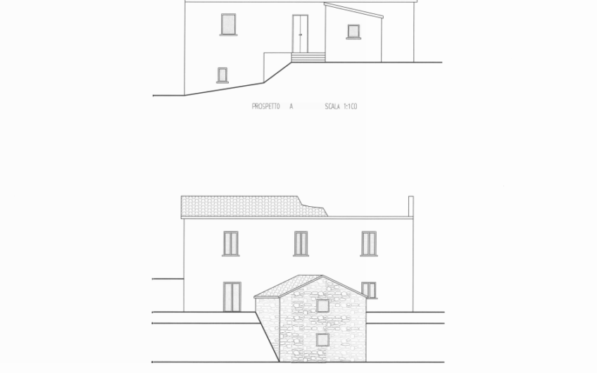 SC1348 Casolari con terreno alla contrada Noce Bassa tra Castellabate e Perdifumo