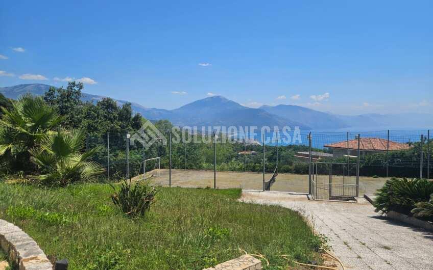 SC1359 Villa in pietra sfondo mare con piscina e giardino a Torre Normanna di Ispani