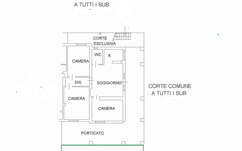 SC1376/A2 Appartamento con giardino in una stupenda villa a Scario