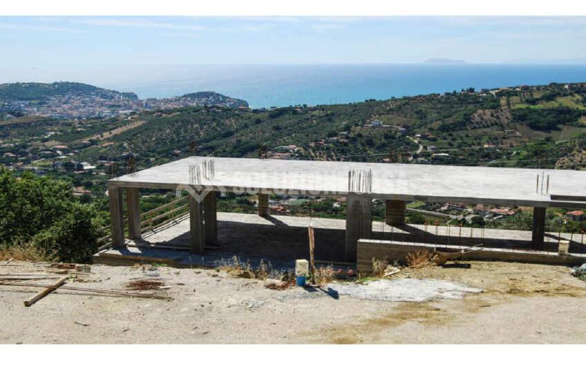 SC1404 Villa singola allo stato grezzo con terreno e panorama vista mare, Via Campanina Agropoli