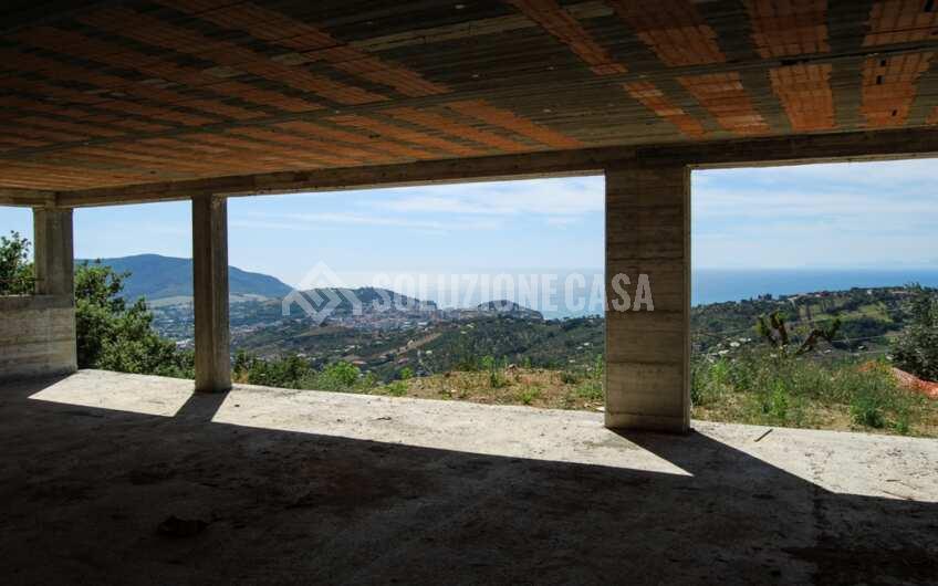 SC1404 Villa singola allo stato grezzo con terreno e panorama vista mare, Via Campanina Agropoli