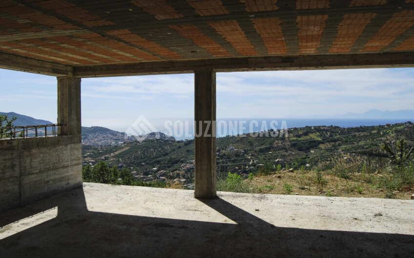 SC1404 Villa singola allo stato grezzo con terreno e panorama vista mare, Via Campanina Agropoli